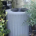 Upstairs HVAC: Heat Pump (outdoor unit)